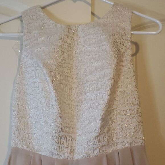 Francesca's Collection Gold and‎ Cream Special Occasion Dress Size Small - Picture 2 of 5